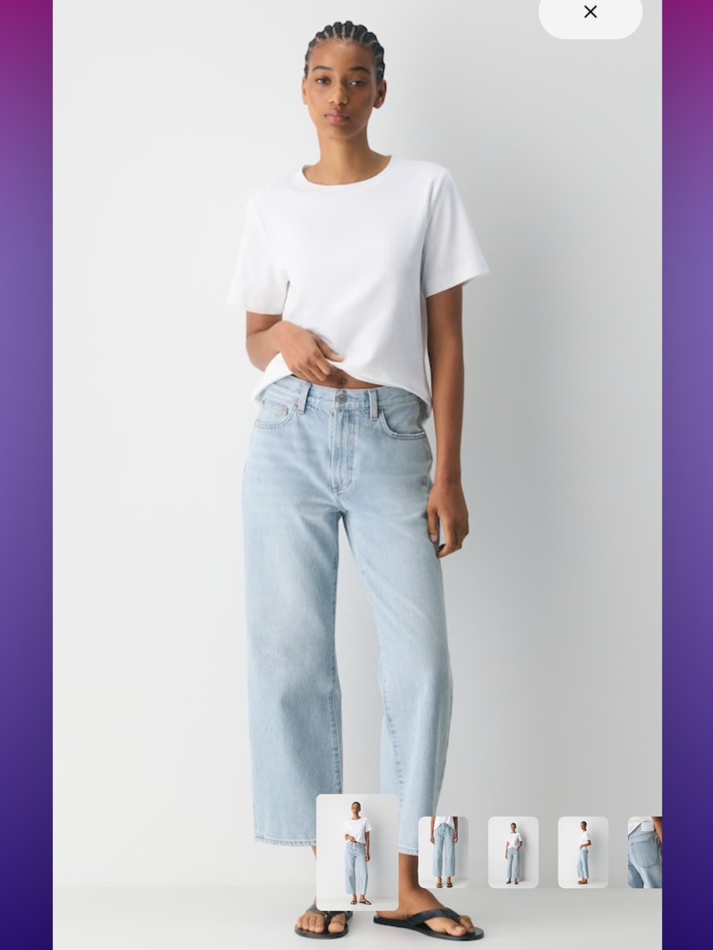 Denim Forum Farrah High Rise Crop - size 27